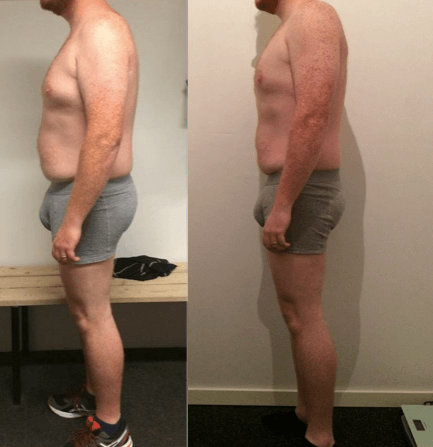 Erik's vægttab på 10 uger m. personlig træning
