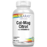 Solaray Cal-Mag Citrat Med D-Vitamin